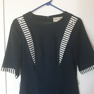 Vintage style nautical wiggle dress